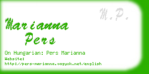 marianna pers business card